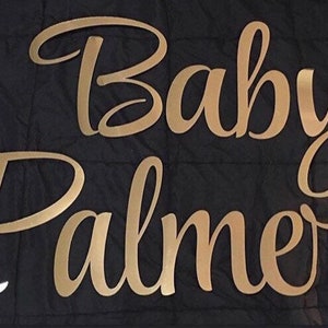 Die Cut Letters, Name sign Banner, Baby Name, decor wall, Happy Birthday, Baby shower, bridal shower, wedding (12 inches tall)