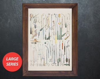 Anatomy art MEDICAL TOOL SET surgery medical student gift, anatomical poster, decoration office doctor