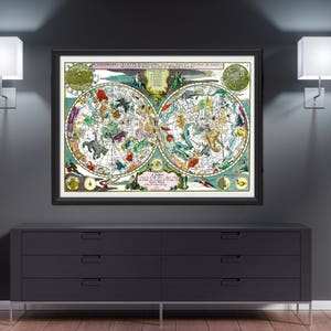 Avventura mondo mappa muro arte 1705 sailling, scoperta del mondo, regioni Geografia Atlante antico
