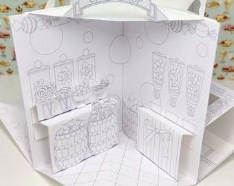 豆本ドールハウス Etsy の Miniaturepopupbook より