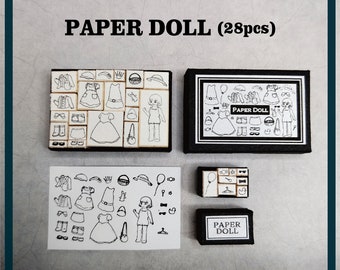 Stamp set [PAPER DOLL]