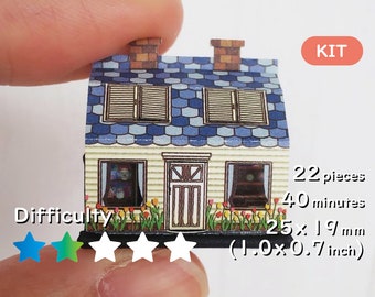 1/12th scale's The Blue Roof House with BOX[Kit]