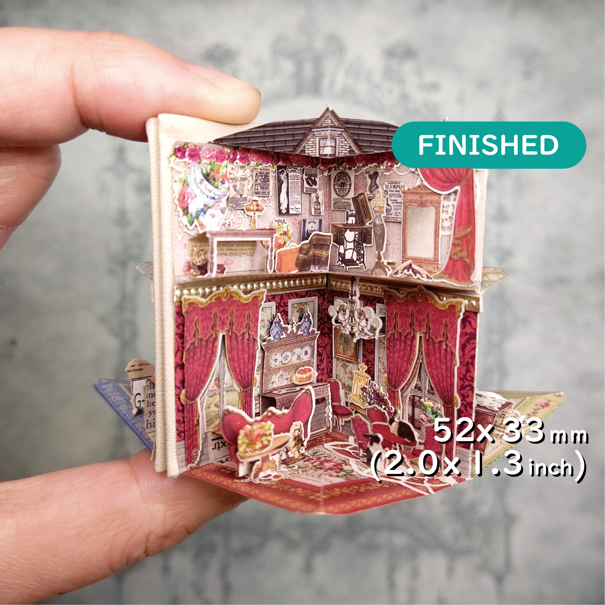 MiniaturePopUpBook - Etsy 日本