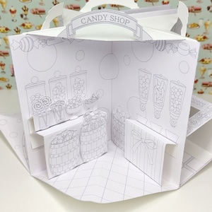 Download [Coloring book type 2]miniature POP-UP book