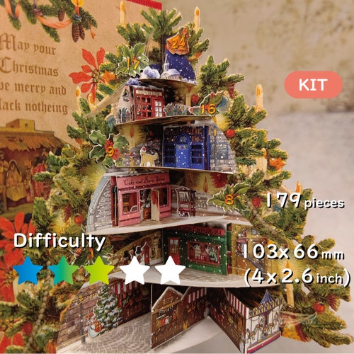 Igloo Advent Calendar Printable Paper Craft PDF Download Etsy