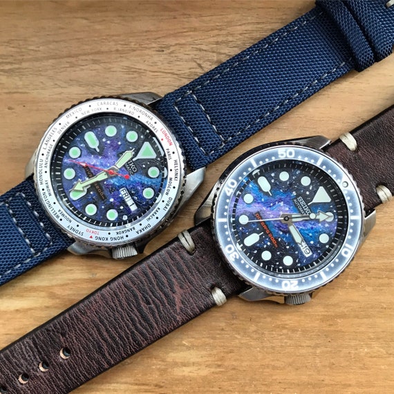 Handpainted Galaxy Seiko SKX007 Dial Custom Watch Dials - Etsy Singapore