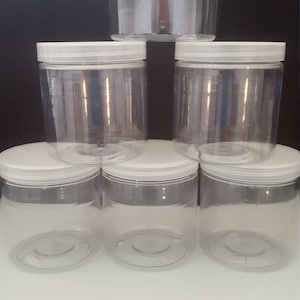 Large Clear Plastic Cylinder Containers 2 Ends Flat Side - 8 x 9 Clear - 15.6 Mil Thick | Quantity: 24 | Diameter - 8'' by Paper Mart