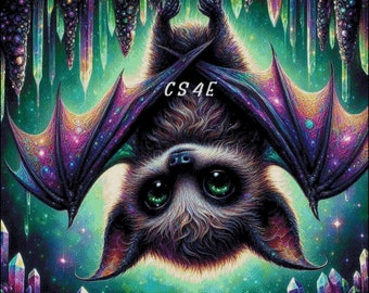 Whimsical Bat Counted Cross Stitch Pattern (Digital PDF)