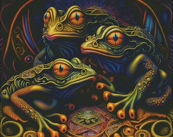 Frog Triplets Counted Cross Stitch Pattern (Digital PDF)