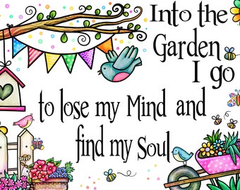 Birds and Bees Garden Counted Cross Stitch Pattern (Digital PDF)