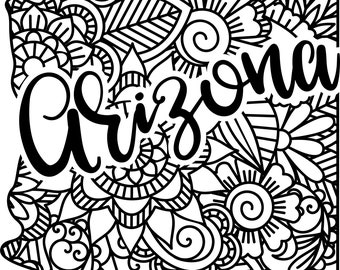 Arizona state shape mandala zentangle counted cross stitch pattern digital pdf