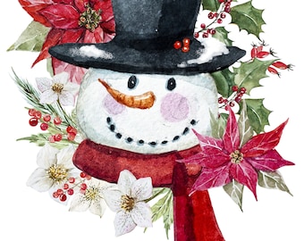 Christmas snowman winter holiday counted cross stitch pattern PDF