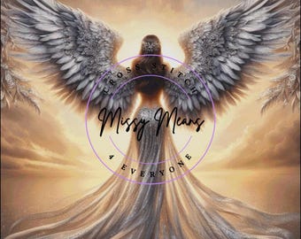 Silver Wings Angel Counted Cross Stitch Pattern (Digital PDF)