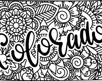 Colorado state shape mandala zentangle counted cross stitch pattern digital pdf