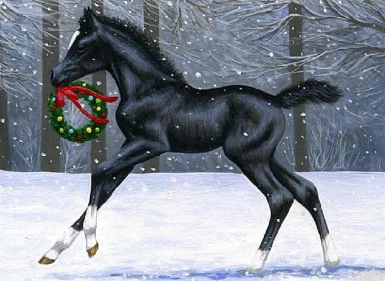 Horse Cross Stitch Pattern PDF Instant Download Cute Cross Stitch