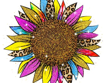 Colorful sunflower counted cross stitch pattern pdf