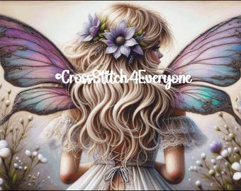Fantasy Fairy Cross Stitch Pattern: Fragile Wings (Digital PDF)