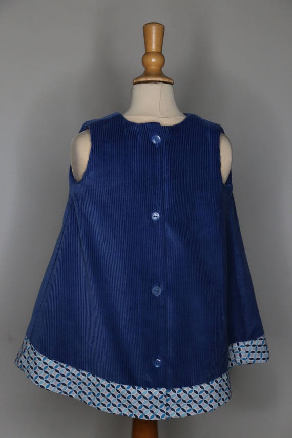 royal blue school pinafore dress