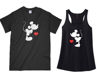 Mickey Shirt, Minnie Tank Top, Mickey And Minnie Shirt, Disney Shirt, Disney, Couple Shirt, Couple Tees, Gift For Her, Gift For Him