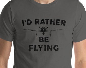 Mens Flying Shirt Gift For Him, Fathers Day Shirt, Birthday Gift Idea For Him, Gift TShirt For Dads , Plane Lover Shirt, T Shirt For Pilots
