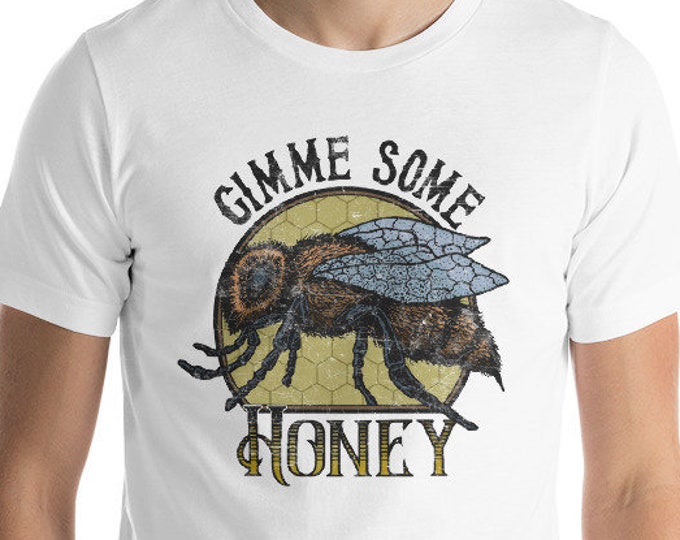 Bee Lovers Honey Gifts Pattern Print Men Long Robe