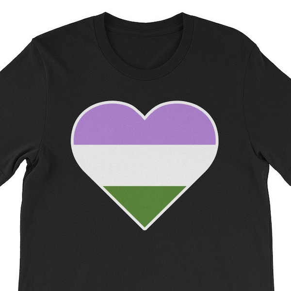 Unisex Genderqueer Shirt, Genderqueer Clothing, Genderqueer Pride, Genderqueer Flag Shirt, Genderqueer Gift, Nonbinary Shirt, Nonbinary Gift