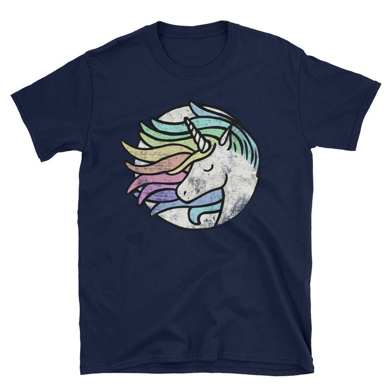 Unicorn Shirt Women, Womens Unicorn Tshirt, Rainbow Unicorn Tshirt, Womens Unicorn Shirts, Cute Unicorn Unisex Adult Pastel T Shirt image 1