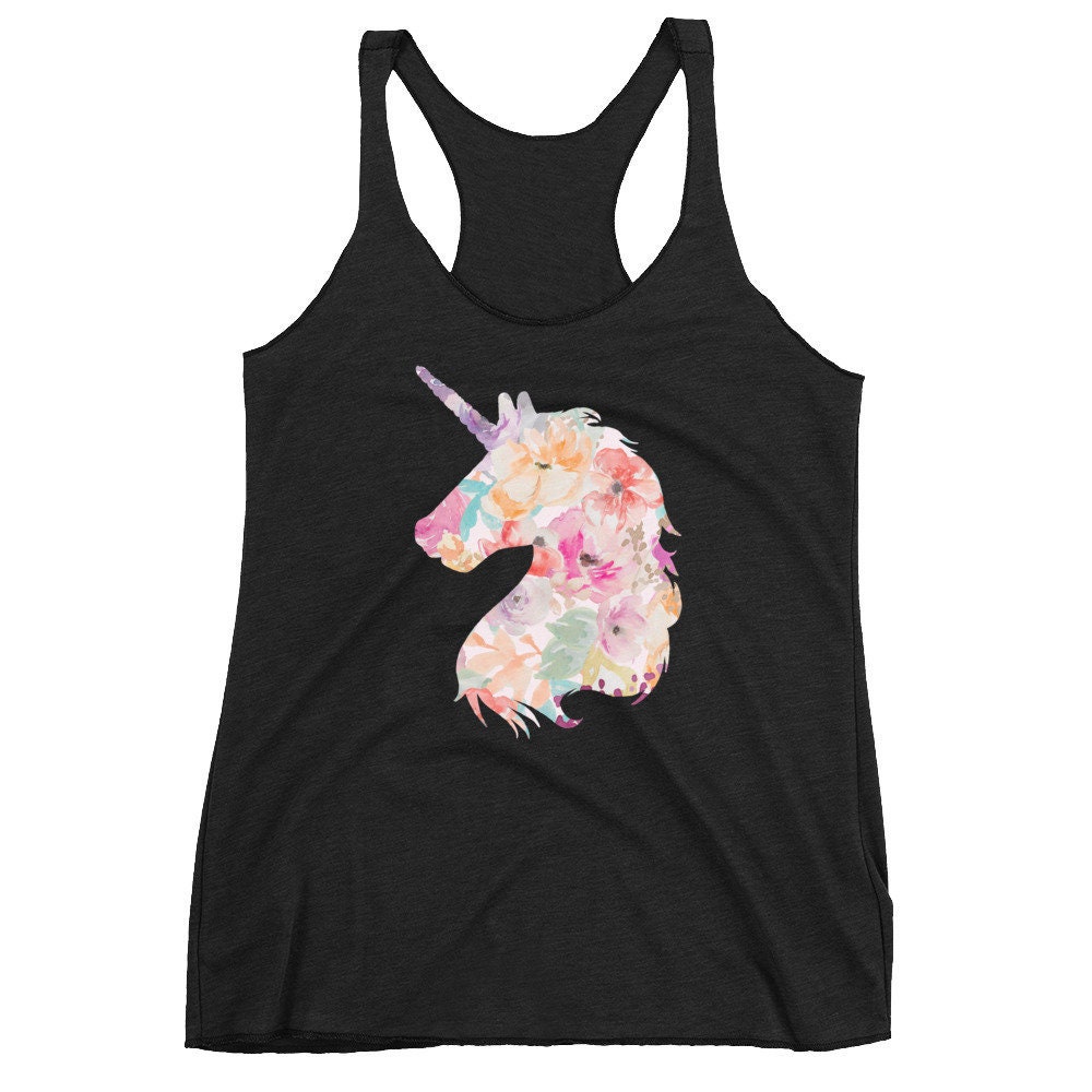 Floral Unicorn Vest Unicorn Tank Top 