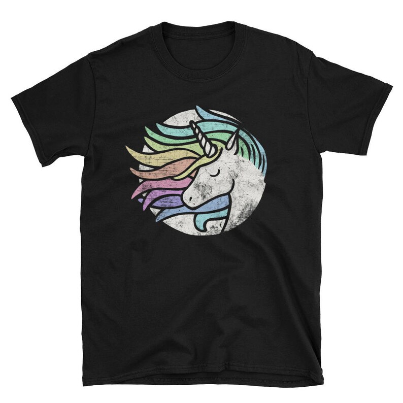 Unicorn Shirt Women, Womens Unicorn Tshirt, Rainbow Unicorn Tshirt, Womens Unicorn Shirts, Cute Unicorn Unisex Adult Pastel T Shirt image 3