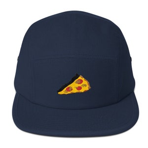 5 Panel Camper Cap Cap Embroidered/Embroidered Pizza image 1