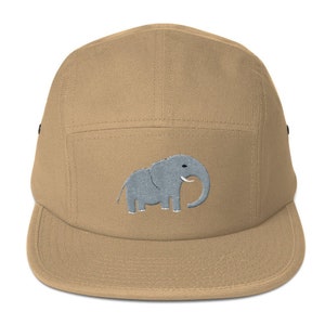 5 Panel Camper Cap Cap Embroidered/Embroidered Elephant/Elephant