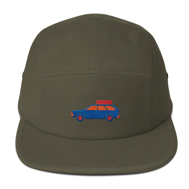5 Panel Camper Cap Cap Embroidered/Embroidered Station Wagon/Car Combi image 5