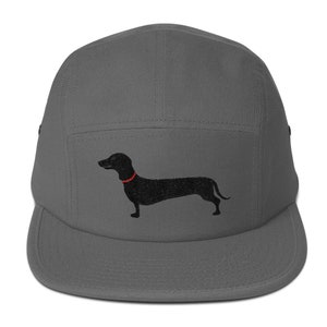 5 Panel Camper Cap Cap Embroidered/Embroidered Dachshund/Dachshund/Dachshund image 5
