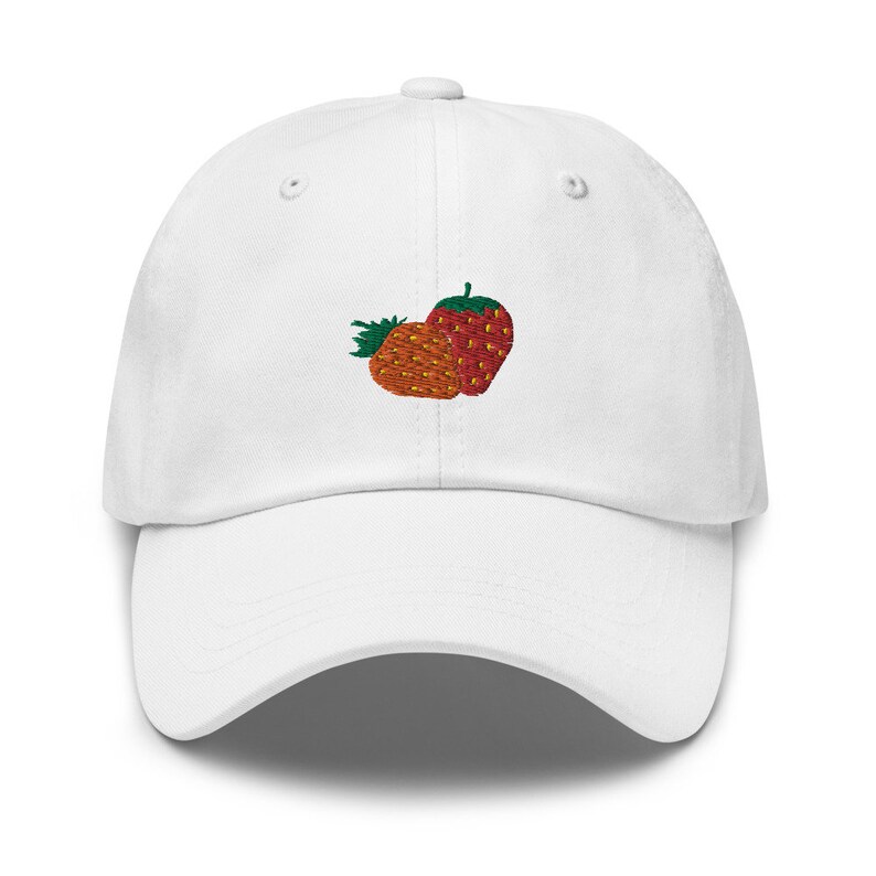 Unisex Dad Hat / Baseball Cap Embroidered with Strawberries / Strawberries image 10