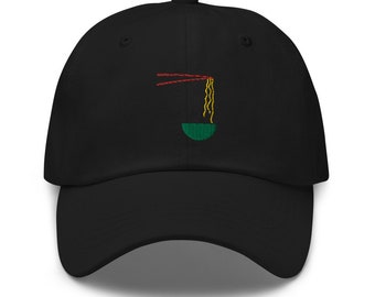 Unisex Dad Hat / Baseball Cap Embroidered with Ramen Soup