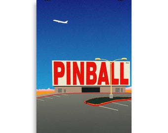 Poster Art Print Las Vegas PINBALL