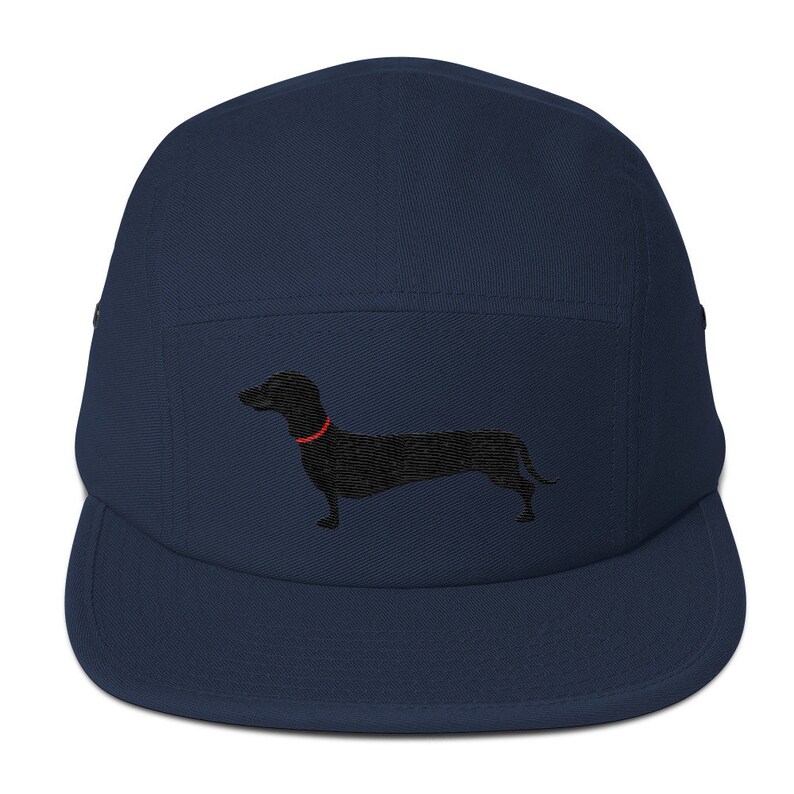 5 Panel Camper Cap Cap Embroidered/Embroidered Dachshund/Dachshund/Dachshund image 4