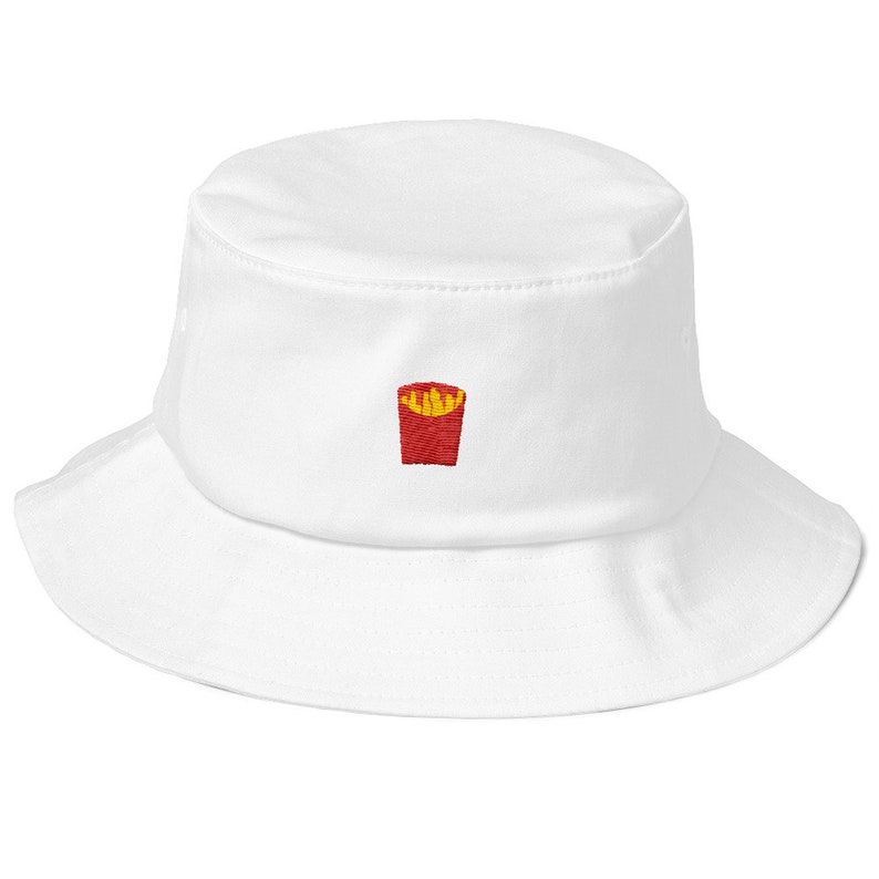 Old School Bucket Hat with embroidered French Fries image 2