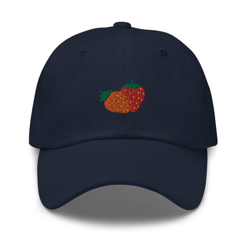 Unisex Dad Hat / Baseball Cap Embroidered with Strawberries / Strawberries image 5