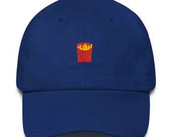 Unisex Dad Hat / Baseball Cap with embroidered French Fries