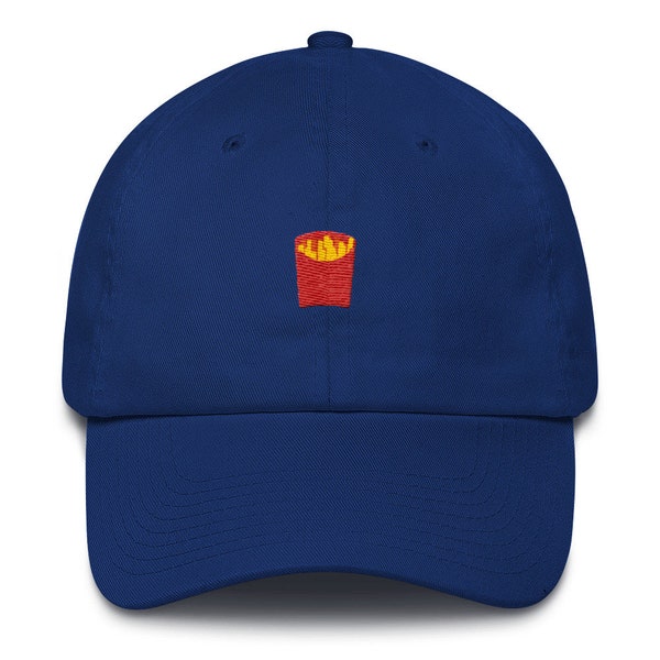 Unisex Dad Hat / Baseball Cap with embroidered French Fries