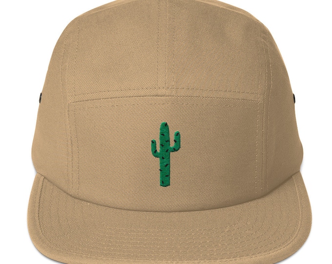 5 Panel Camper Cap Cap Embroidered/Embroidered Cactus/Cactus