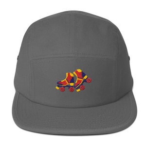 5 Panel Camper Cap Cap Embroidered/Embroidered Roller Skates/Roller Skates image 6