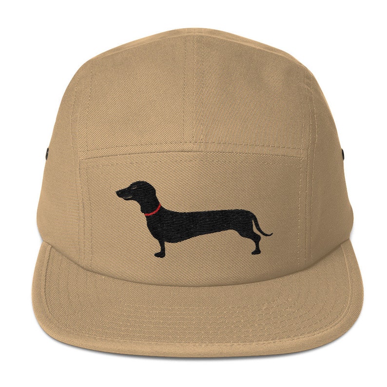 5 Panel Camper Cap Cap Embroidered/Embroidered Dachshund/Dachshund/Dachshund image 1