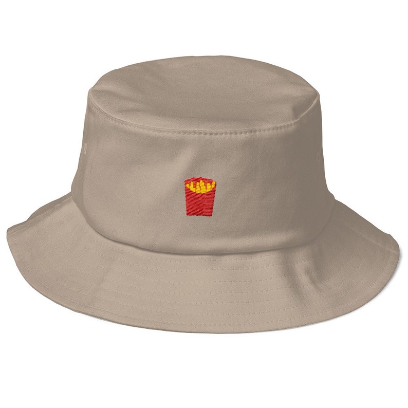 Old School Bucket Hat with embroidered French Fries image 5