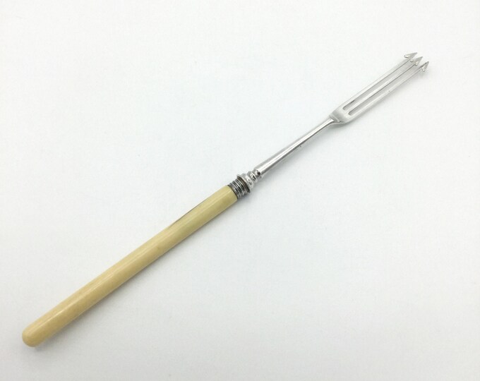 Antique Pickle Fork, Silver Plated Fork, Bone Handle Etsy