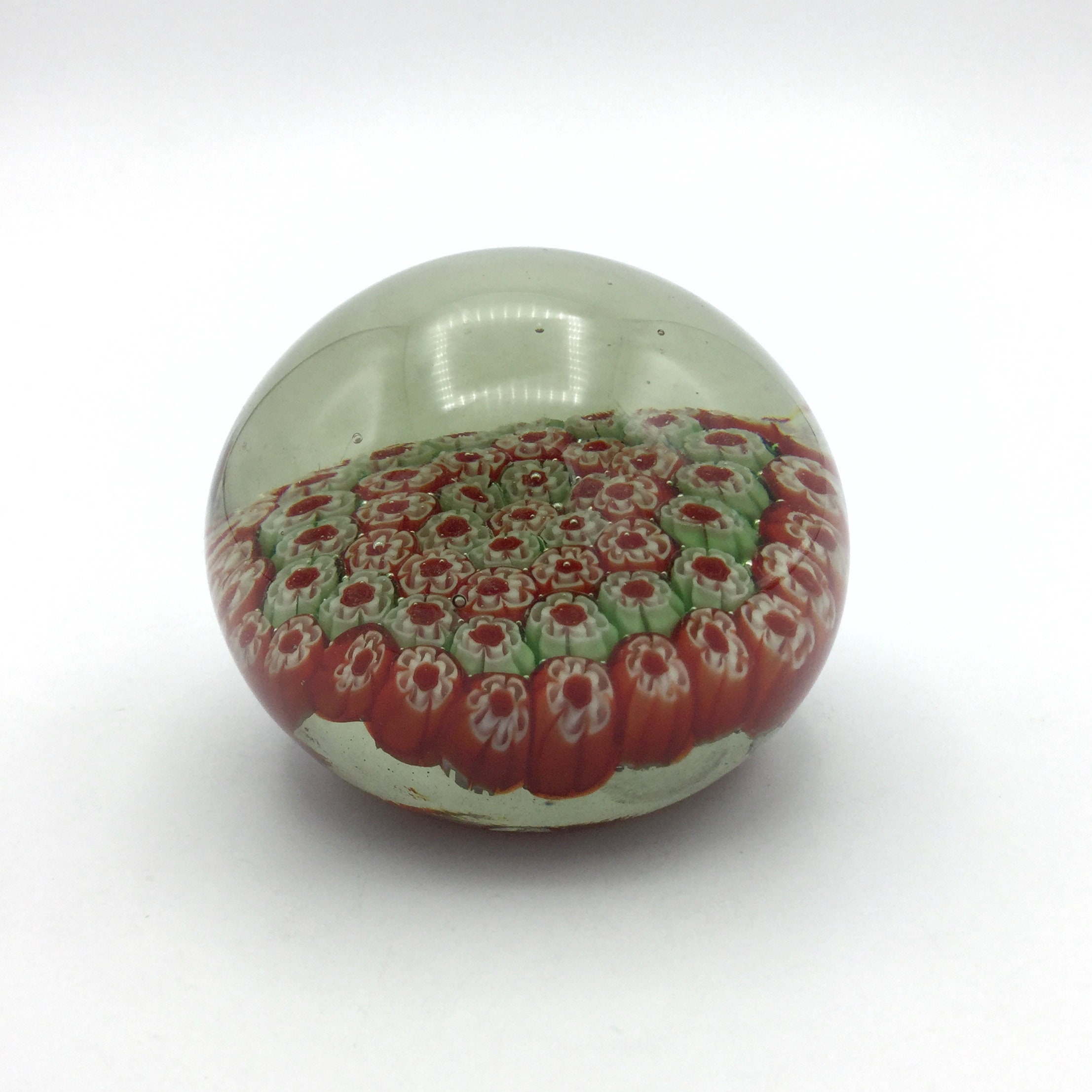 Millefiori Glass Paperweight Colourful Murano Millefiori Etsy UK