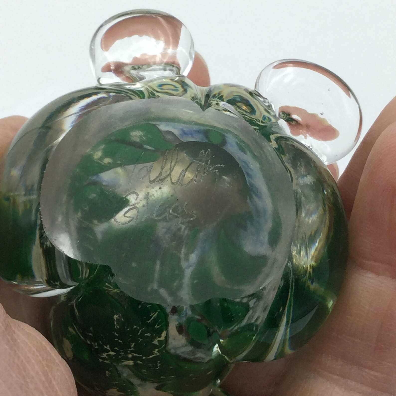 Glass Frog Ornament Coloured Glass Ornament Art Glass Etsy