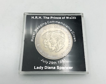 1981 Royal Wedding Commemorative Crown: Prince Charles & Lady Diana Spencer