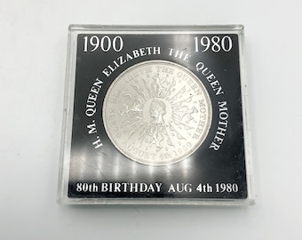 Queen Mother 80th Birthday Coin: 1980 Royal Mint Commemorative Crown